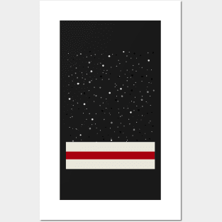 Cozy Orange Pumpkin Spice, Red & Grey Stripe Wool Posters and Art